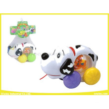 Jouets de câble en plastique Dalmatiens Pet sans musique